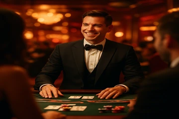 সোনালি কয়েন ও রুলেটের গতিময় ক্যাসিনো দৃশ্য